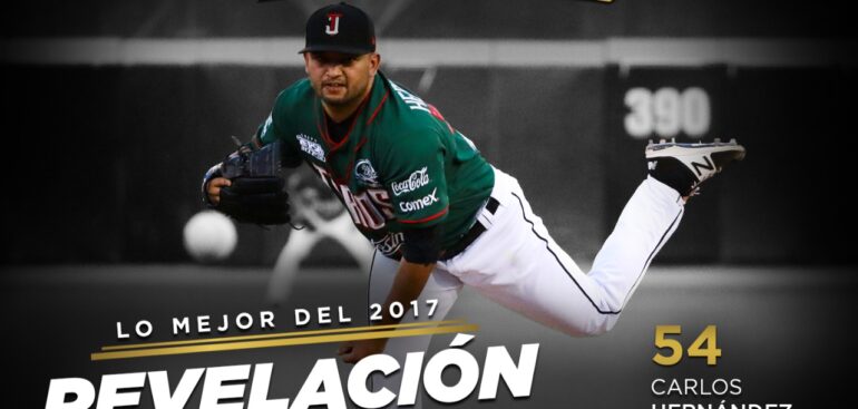 Carlos Hernández la ‘Revelación del Año’ con Toros de Tijuana